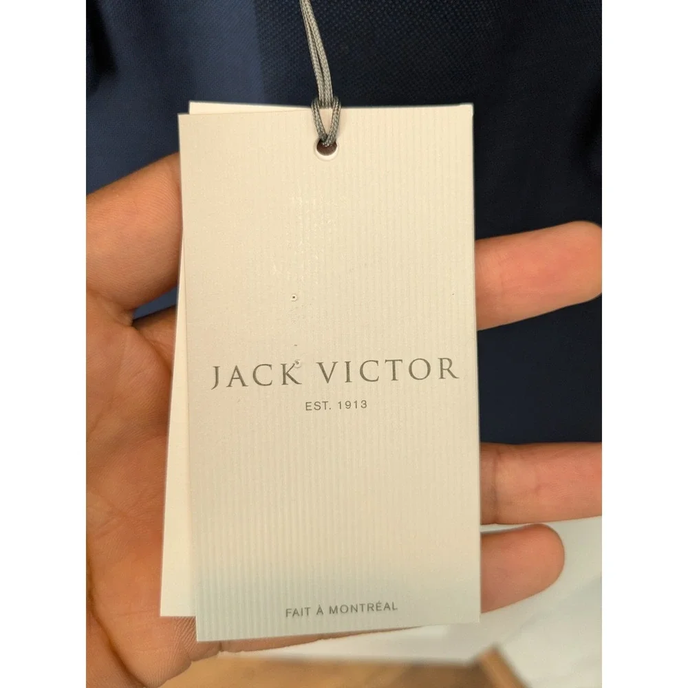 NWT Jack Victor 3Sixty5 Mens Wool Performance Blazer Navy Blue‎ Size 42L
